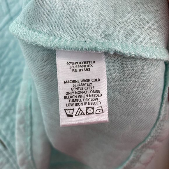 Isaac Mizrahi‎ Women's Mint zip up top size small - Picture 5 of 5